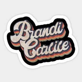 Brandi Carlile KakeanKerjoOffisial VintageColor Sticker